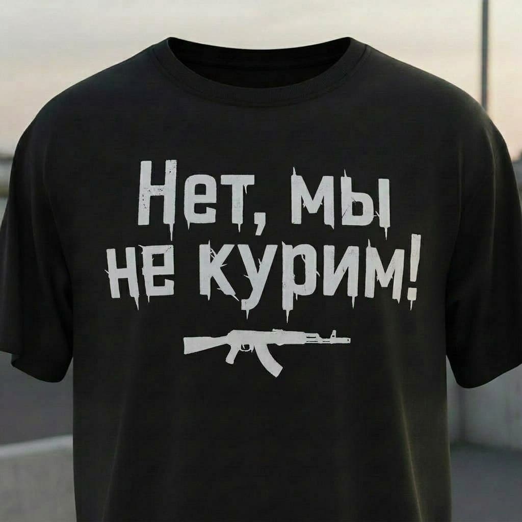 Футболка "Нет, мы не курим"