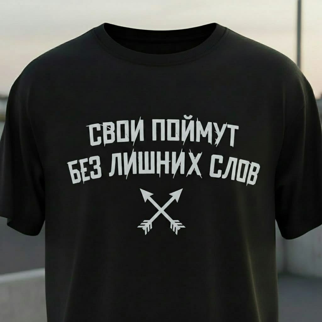 Футболка "Свои поймут - без лишних слов"