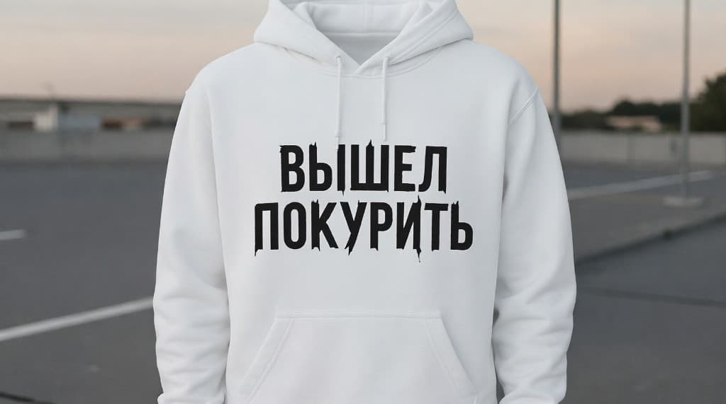 Худи "Вышел покурить"